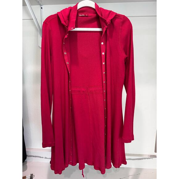 Barbara Lesser Women's Longline Button Up Tank Cardigan Adjustable Size Small - Picture 1 of 9